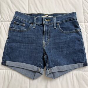 Levi's Mid Length Classic Blue Jean Shorts